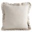 Față de pernă din muselină cu volan 45 x 45 cm - Culoare: roz antic