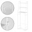 WC feletti tárolóállvány 152 x 46,5 x 25,5 cm
