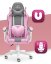 Herné kreslo Rainbow Pink Gray Mesh