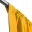 Markanter gelber Vorhang für den Gartenpavillon 155x220 cm