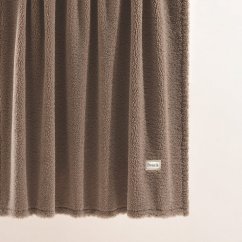 Kvalitetan smeđi Boucle  pokrivač 125 x 150 cm