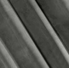 Moderní tmavě šedý závěs sametový 140 x 250 cm