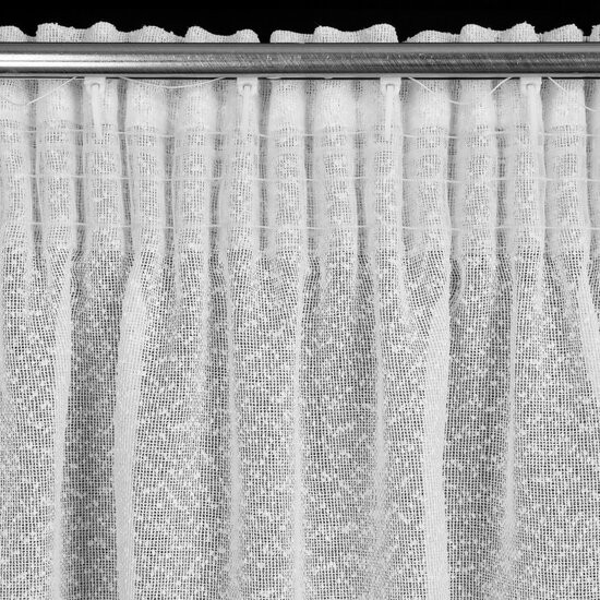 Perdele elegante RAIN în alb cu bandă de agățat 140 x 270 cm
