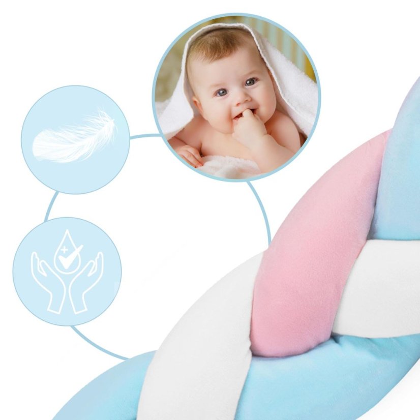 Ochranný mantinel, vrkoč do postieľky - 3 m