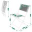 Sedie da giardino pieghevoli in tessuto beige - set di 2