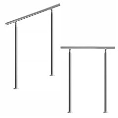 Rukohvat za stepenice od nehrđajućeg čelika bez prečki