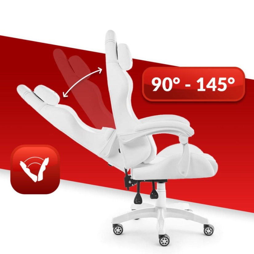 Ergonomické herné kreslo HC-1014 - biele