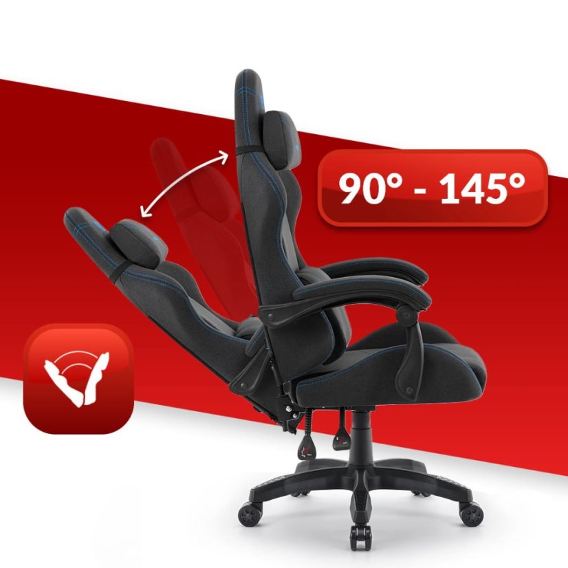 Ergonomické látkové herné kreslo HC-1014