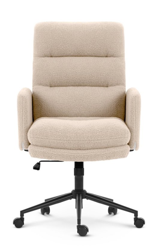 Scaun de birou HC-1021 cu tapițerie „ TEDDY ” – crem