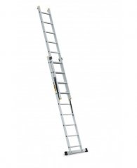 Dvojdielny multifunkčný hliníkový rebrík s nosnosťou 150 kg, 2 x 9 schodov