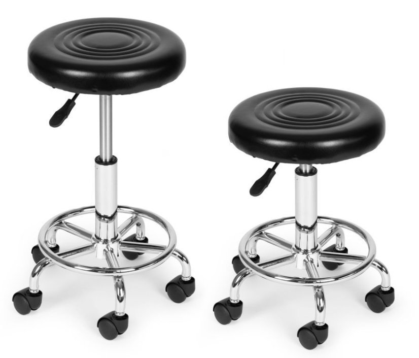 Výškovo nastaviteľná stolička na kolieskach