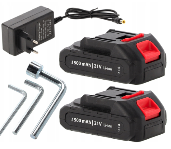 Schnurlose Baumschere 25 mm - zwei Akkus, Ladegerät, Transportkoffer