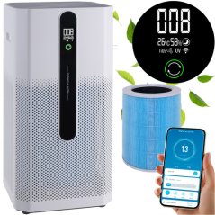 Pročišćivač zraka s HEPA H12 filterom, ionizacijom i Wi-Fi-jem - 370 m³/h, 80 m²