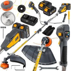 Akumulátorový krovinorez 42V - 2x 4Ah batéria, 380 mm, bezkefový motor