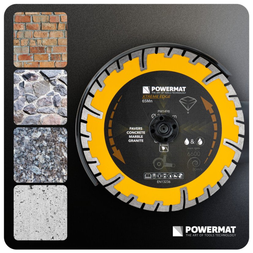 Diamantový kotouč 230 mm na beton, žulu a kámen – segmentový