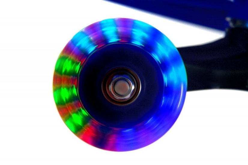 Kék színű gravitációs futóbicikli