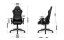Ergonomické čierne herné kreslo pre teenegerov