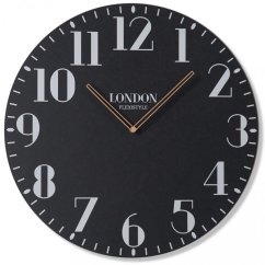 Retro-Wanduhr in schwarz LONDON RETRO 50cm