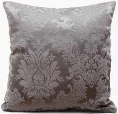 Elegantní šedý povlak na polštář s ornamenty