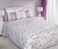 Beautiful Rose přehoz na postel v bílo růžové barvě