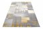 Tappeto moderno grigio per soggiorno con motivo oro - Misure: Larghezza: 120 cm | Lunghezza: 170 cm