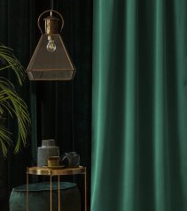 Zelený záves Aura so zavesením na riasiacu pásku 140 x 300 cm