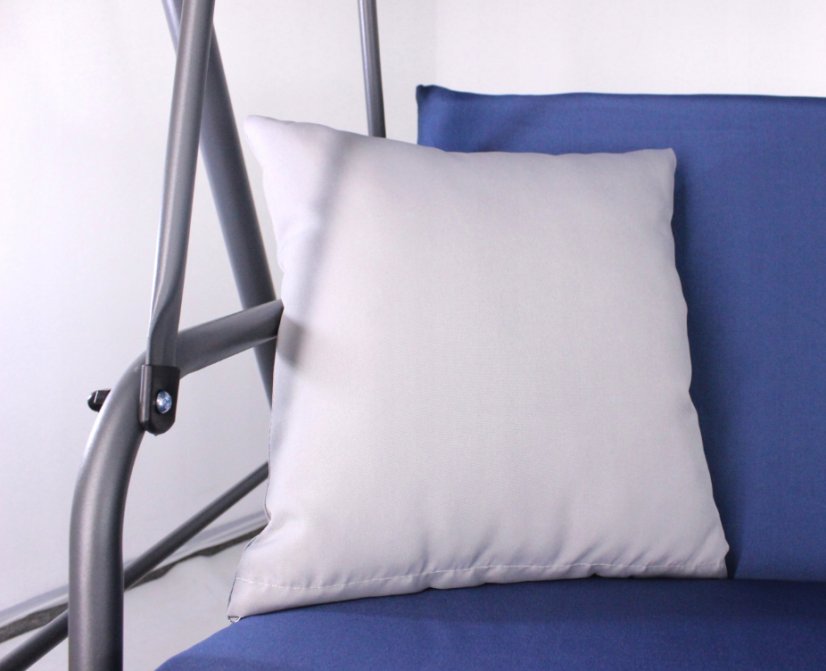 Kényelmes kerti hinta kék színben