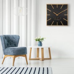 Ceas de perete elegant din lemn 60 cm