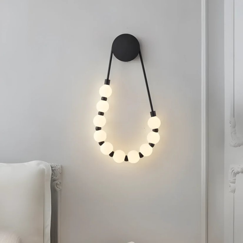 Moderní LED nástěnné svítidlo s kulatými stínidly