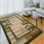 Kvalitní kusový koberec zeleno béžový