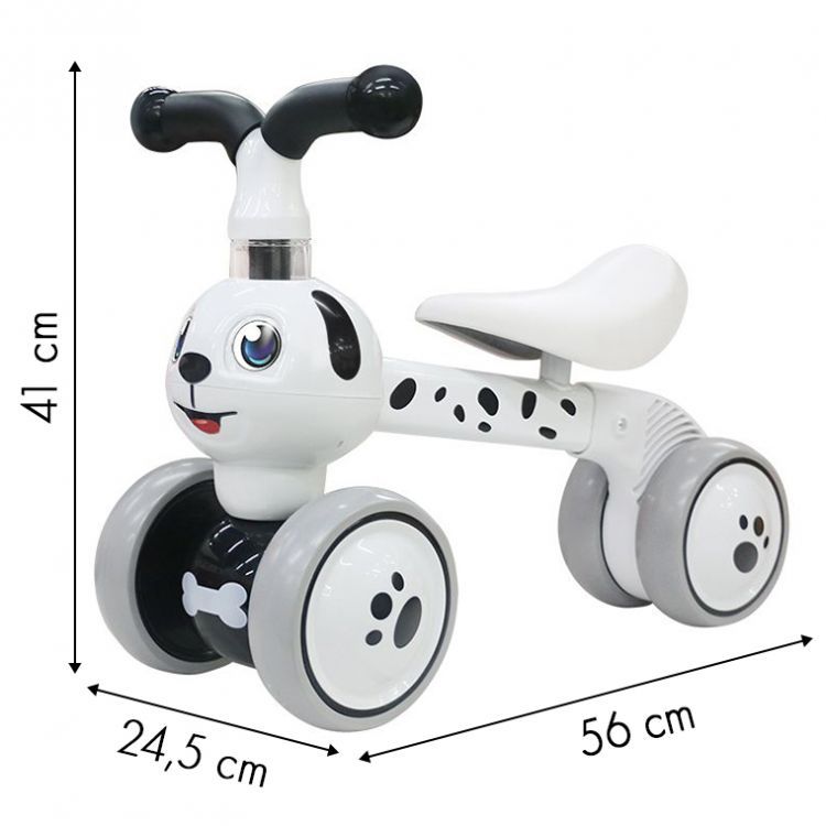 Balančný bicykel roztomilý psík 