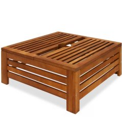 Copertura per base ombrellone in legno di acacia 62 x 62 x 26 cm