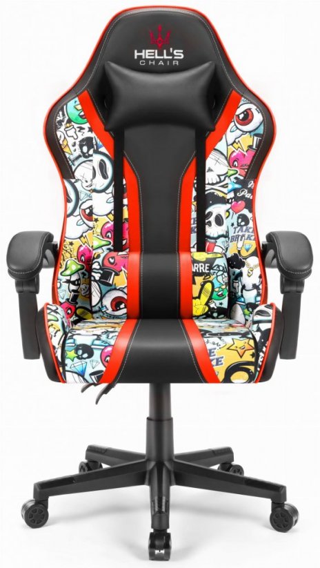 Геймърски стол HC-1005 Graffiti светъл цвят