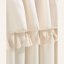 Svetlo krem zavesa Astoria s čopki za žične zanke 140 x 260 cm