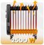Radiatore a olio - resistenza elettrica 2500 W con termostato