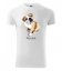 T-shirt a maniche corte con stampa di bulldog