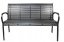 Panchina da giardino moderna in marrone scuro 125 x 60 x 80 cm