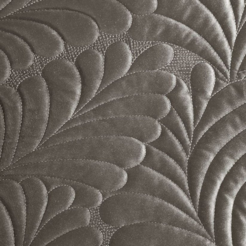 Pătură modernă din catifea de culoare maro bej