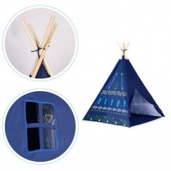 Tipi-Zelt, Spielhaus für Kinder in blau
