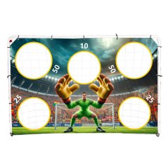 Fußballtor mit Wand 180x61x122 cm
