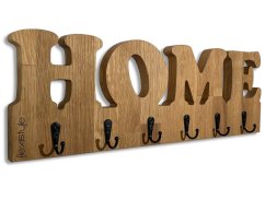 Nástěnný věšák z masivního dubu HOME - 50 x 16,5 cm