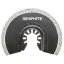 Disc ceramic semicircular TCT, 85 mm 56H004 GRAPHITE