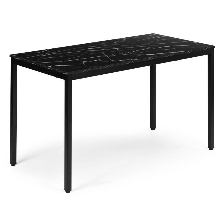 Masă de bucătărie din marmură neagră 120 x 60 cm - masă universală pentru 4-5 persoane