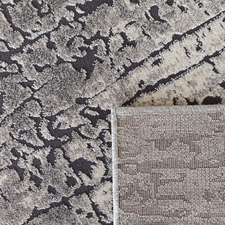 Tappeto moderno grigio astratto - Dimensioni del tappeto: Larghezza: 80 cm | Lunghezza: 150 cm