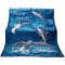 Pătură albastră calduroasă cu delfin