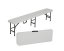 Set de 2 bănci pliabile pentru catering 180 cm Set de 2 bănci pliabile pentru catering 180 cm