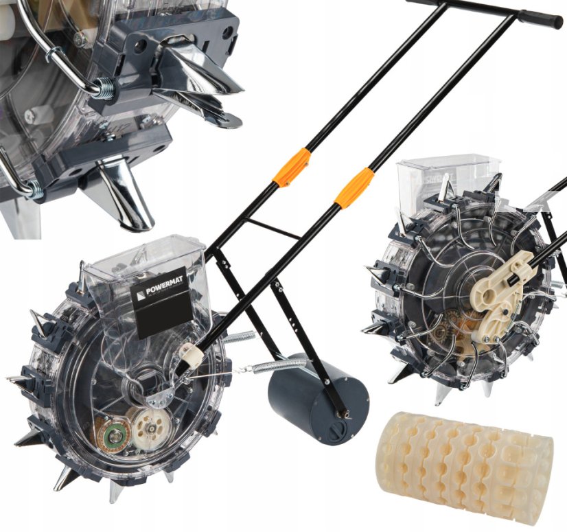 Ruční secí stroj - nastavitelný výsev, zásobník 3,7 kg