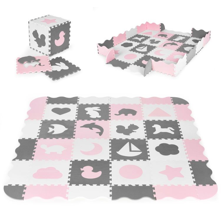 Schaumstoffmatte für Kinder 151 x 151 cm - Puzzle