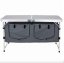 Klappbare Campingküche mit 2 Fächern 120 x 47 cm - grau Klappbare Campingküche mit 2 Fächern 120 x 47 cm - grau