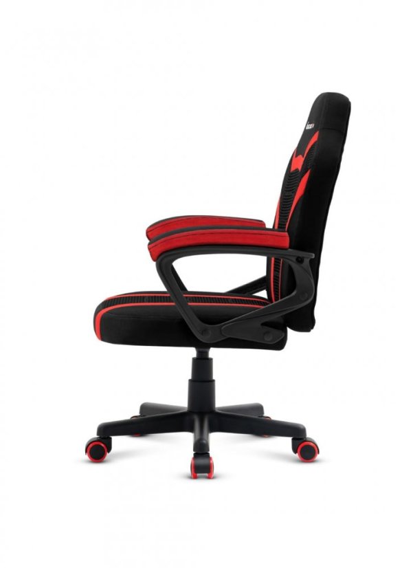 Hochwertiger Gaming-Stuhl für Kinder in Schwarz und Rot
